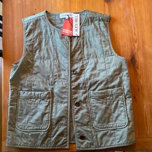 Alex Mill brand new green vest with tags